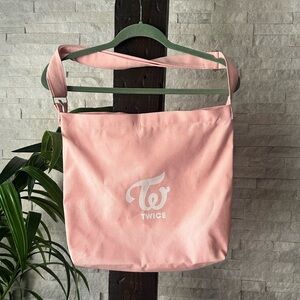TWICE Kpop Girl Group Twice Pink Canvas Bag